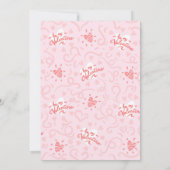 Herz-Muster 25 Dankeskarte (Rückseite)