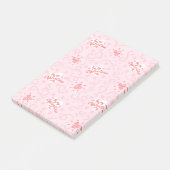 Herz-Muster 25 Post-it Klebezettel (angewinkelt)