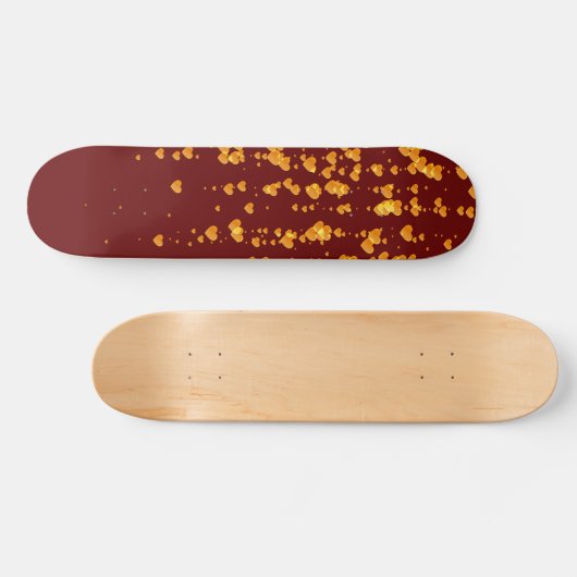 Herz-Muster 25 Skateboard (Horizontal)