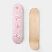 Herz-Muster 25 Skateboard (Vorderseite)