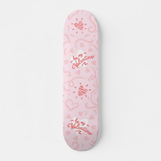Herz-Muster 25 Skateboard (Vorne)
