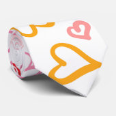 Herz-Muster 26 Krawatte (Gerollt)