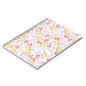 Herz-Muster 26 Notizblock (Linke Seite)