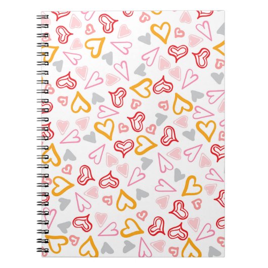 Herz-Muster 26 Notizblock (Vorderseite)