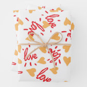 Herz-Muster 27 Geschenkpapier Set (Beispiel)