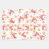 Herz-Muster 27 Geschenkpapier Set (Vorderseite)