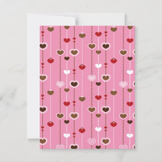 Herz-Muster 27 Mitteilungskarte (Vorderseite)