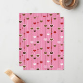 Herz-Muster 27 Mitteilungskarte (Vorderseite/Rückseite Beispiel)