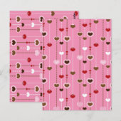 Herz-Muster 27 Postkarte (Vorne/Hinten)