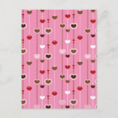 Herz-Muster 27 Postkarte (Vorderseite)