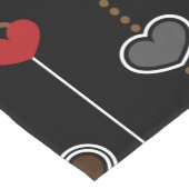 Herz-Muster 28 Kurzer Tischläufer (Ecke)