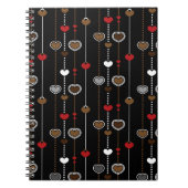 Herz-Muster 28 Notizblock (Vorderseite)