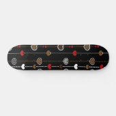 Herz-Muster 28 Skateboard (Horizontal)