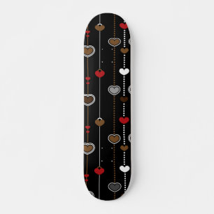 Herz-Muster 28 Skateboard