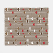 Herz-Muster 29 Fleecedecke (Vorderseite (Horizontal))