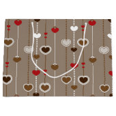 Herz-Muster 29 Große Geschenktüte (Vorderseite)