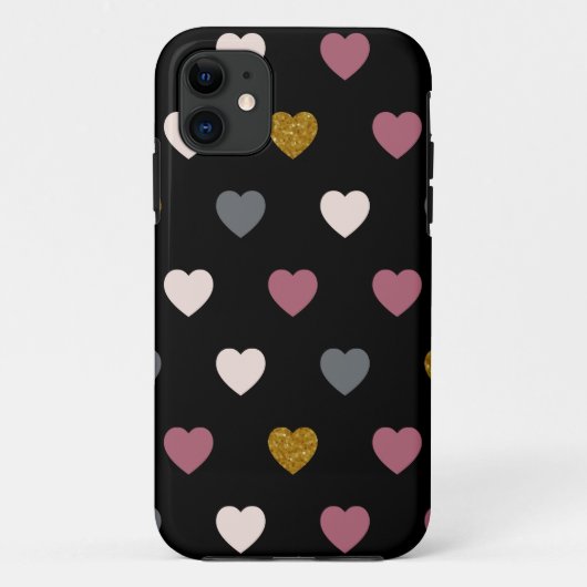 Herz-Muster 30 Case-Mate iPhone Hülle (Rückseite)