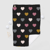 Herz-Muster 30 Golfhandtuch (Insitu)