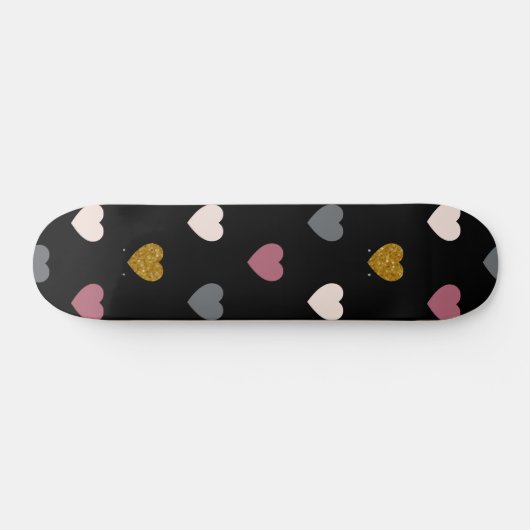 Herz-Muster 30 Skateboard (Horizontal)
