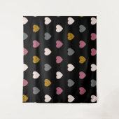 Herz-Muster 30 Wandteppich (Vorderseite)