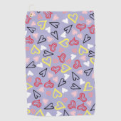 Herz-Muster 31 Golfhandtuch (Vorderseite)