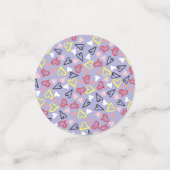 Herz-Muster 31 Konfetti (Klein Vorderseite)