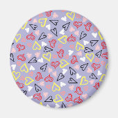 Herz-Muster 31 Magnet (Vorne)