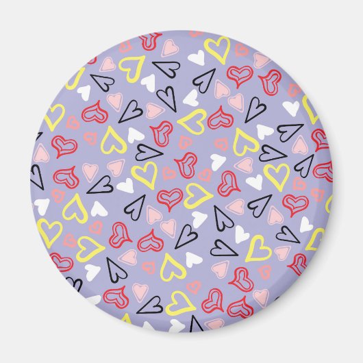 Herz-Muster 31 Magnet (Vorne)