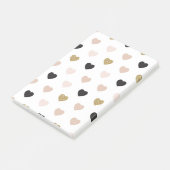 Herz-Muster 31 Post-it Klebezettel (angewinkelt)