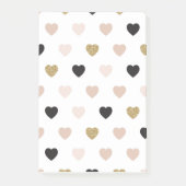 Herz-Muster 31 Post-it Klebezettel (Vorderseite)