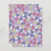 Herz-Muster 31 Postkarte (Vorne/Hinten)