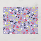 Herz-Muster 31 Postkarte (Rückseite)