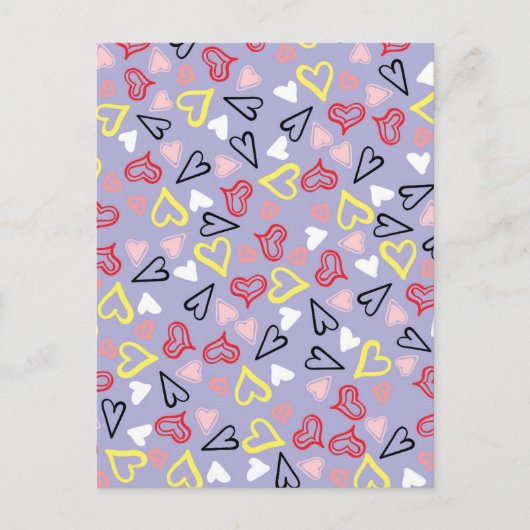 Herz-Muster 31 Postkarte (Vorderseite)