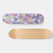 Herz-Muster 31 Skateboard (Horizontal)