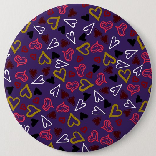 Herz-Muster 32 Button (Vorderseite)