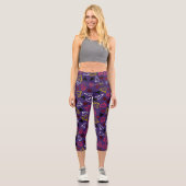 Herz-Muster 32 Capri Leggings (Vorderseite)