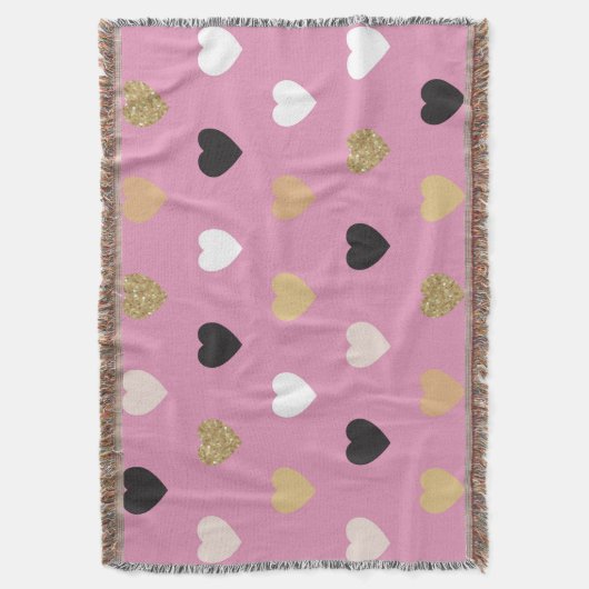 Herz-Muster 32 Decke (Vorderseite Vertikal)