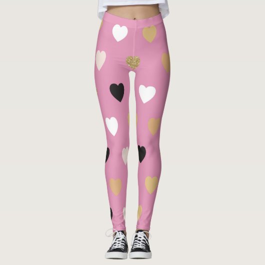 Herz-Muster 32 Leggings (Vorderseite)