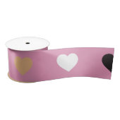 Herz-Muster 32 Satinband (Spule)