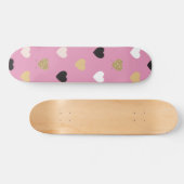 Herz-Muster 32 Skateboard (Horizontal)