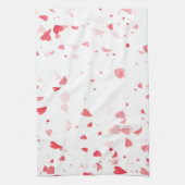 Herz-Muster 33 Geschirrtuch (Vertikal)