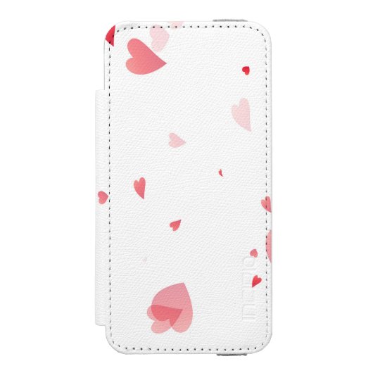 Herz-Muster 33 Incipio iPhone Geldbeutel-Hülle (Folio Vorderseite)