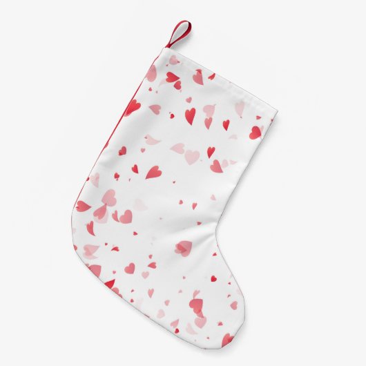 Herz-Muster 33 Kleiner Weihnachtsstrumpf (Vorderansicht (hängend))