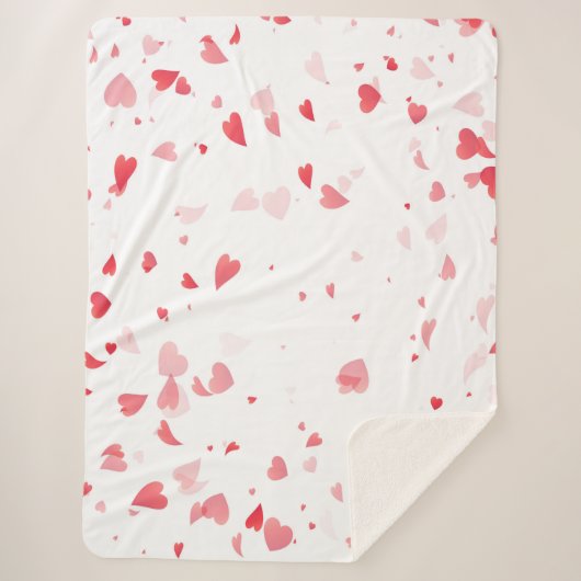 Herz-Muster 33 Sherpadecke (Vorderseite)