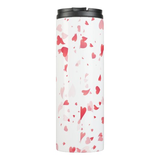 Herz-Muster 33 Thermosbecher (Rückseite)