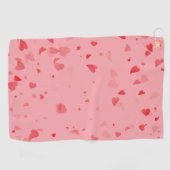 Herz-Muster 34 Golfhandtuch (Horizontal)