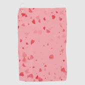 Herz-Muster 34 Golfhandtuch (Vorderseite)