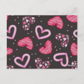 Herz-Muster 34 Postkarte (Rückseite)