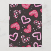 Herz-Muster 34 Postkarte (Vorderseite)
