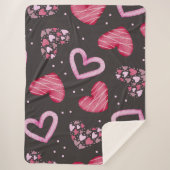 Herz-Muster 34 Sherpadecke (Vorderseite)